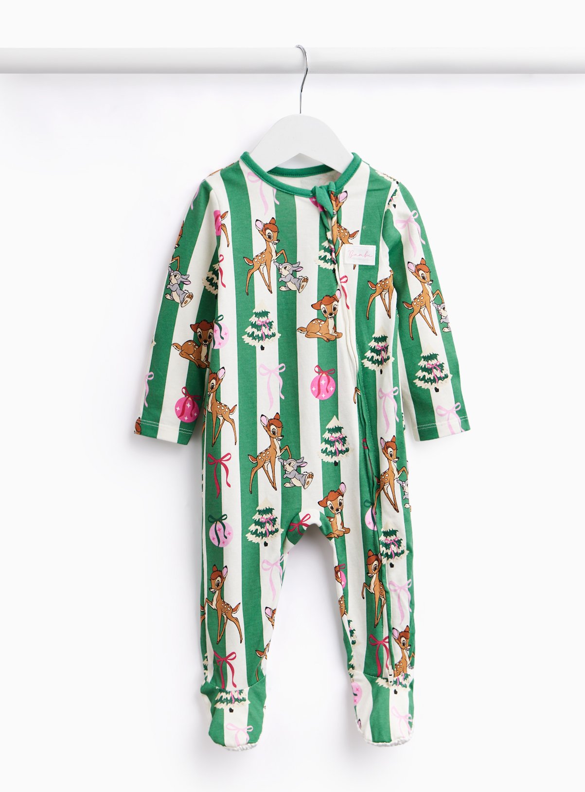 Family Matching Baby Bambi Christmas Sleepsuit 12-18 months - Image 1 thumbnail
